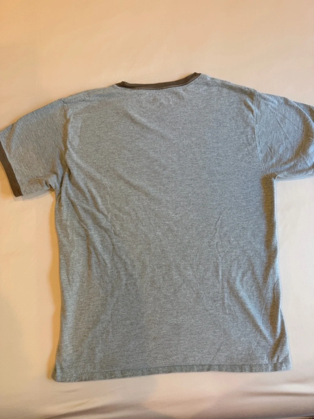Champion Vintage Rec Club Ringer Tee Gray Brown Trim Graphic Shirt Size M - Picture 4 of 4